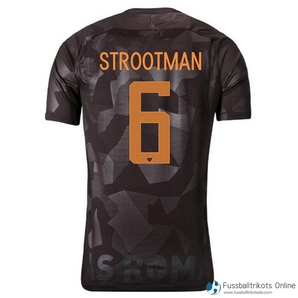 AS Roma Trikot Ausweich Strootman 2017-18 Fussballtrikots Günstig